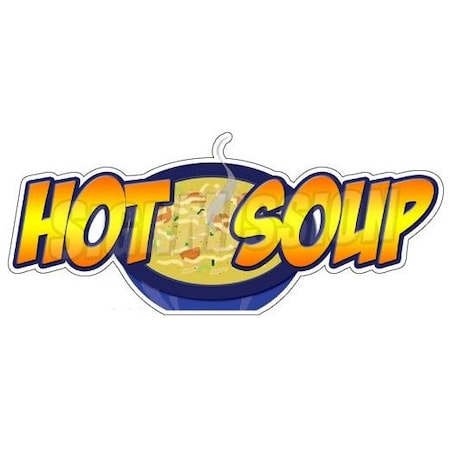 Signmission HOT SOUP Concession Decal cup bowl signs new cart trailer stand sticker, D-DC-24-Hot Soup D-DC-24-Hot Soup